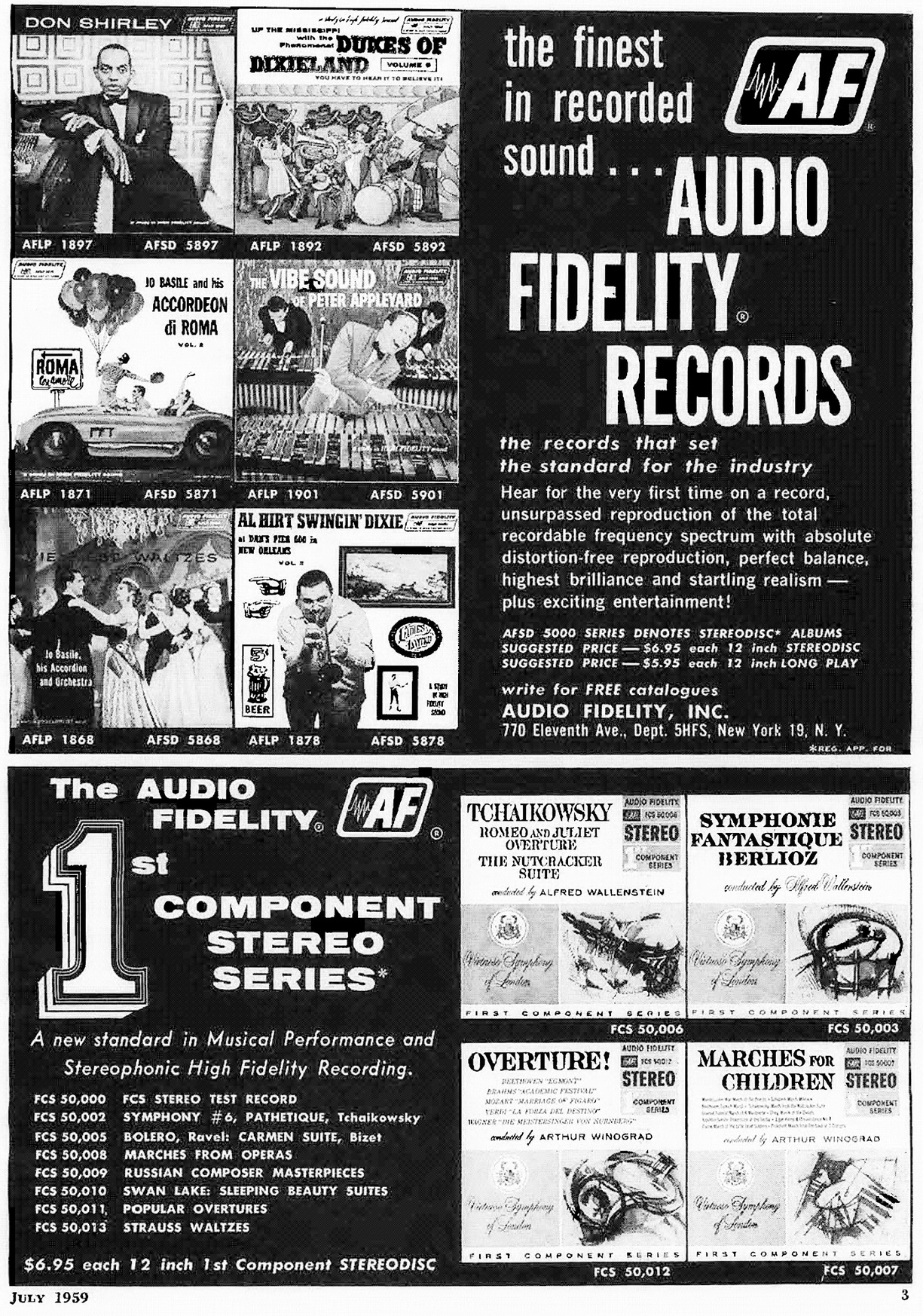 Audio fidelity records